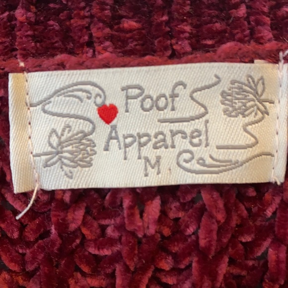 Poof apparel medium cranberry sweater - Picture 3 of 3